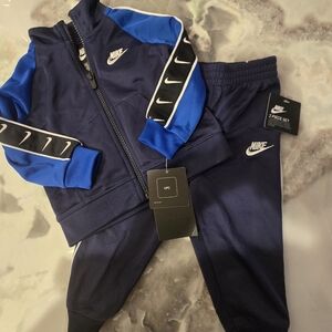 Nike Kids Navy and Royal Blue Jogger Set